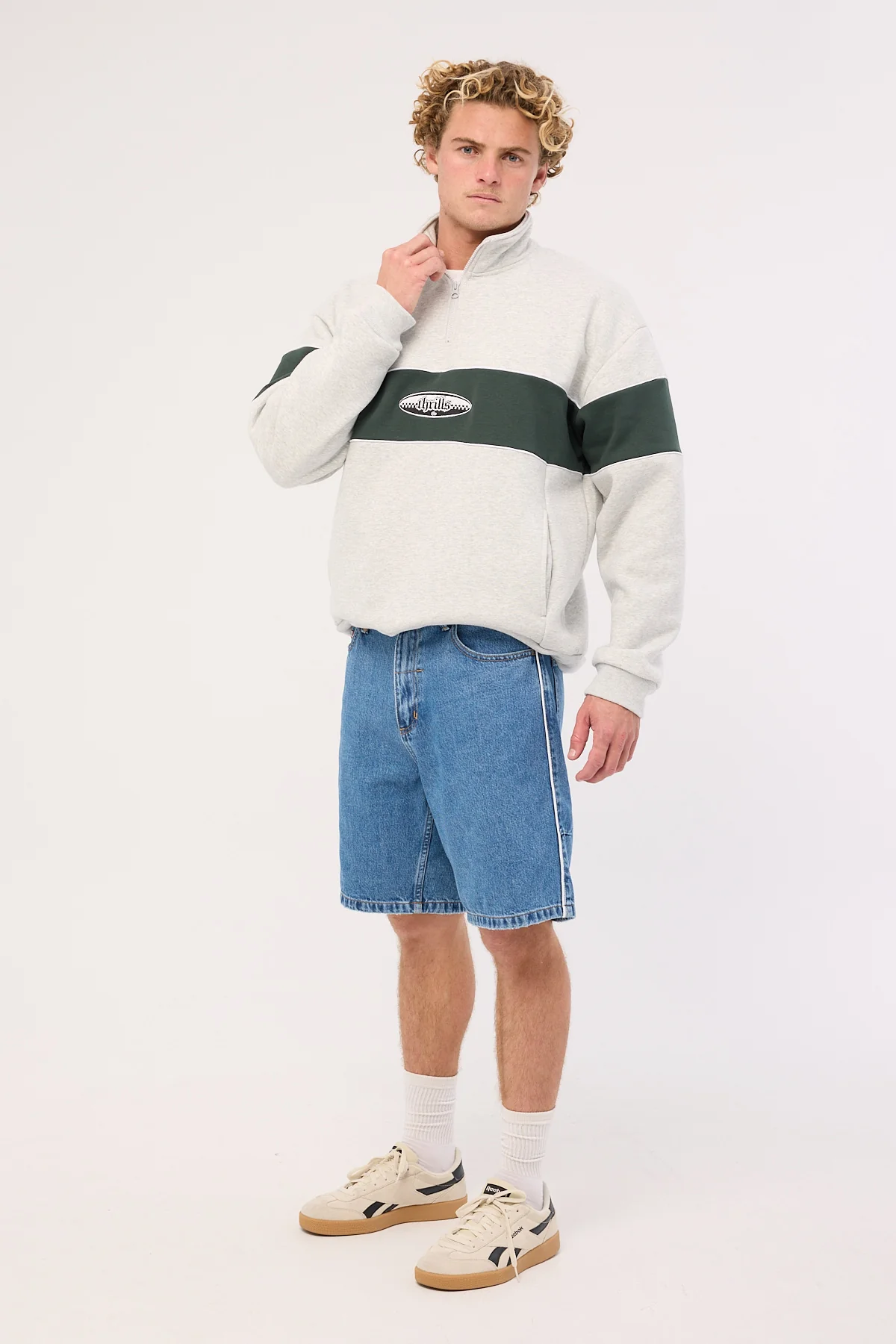 Thrills Victory League Mid Slacker Denim Short Eternal Mid Blue - Image 4