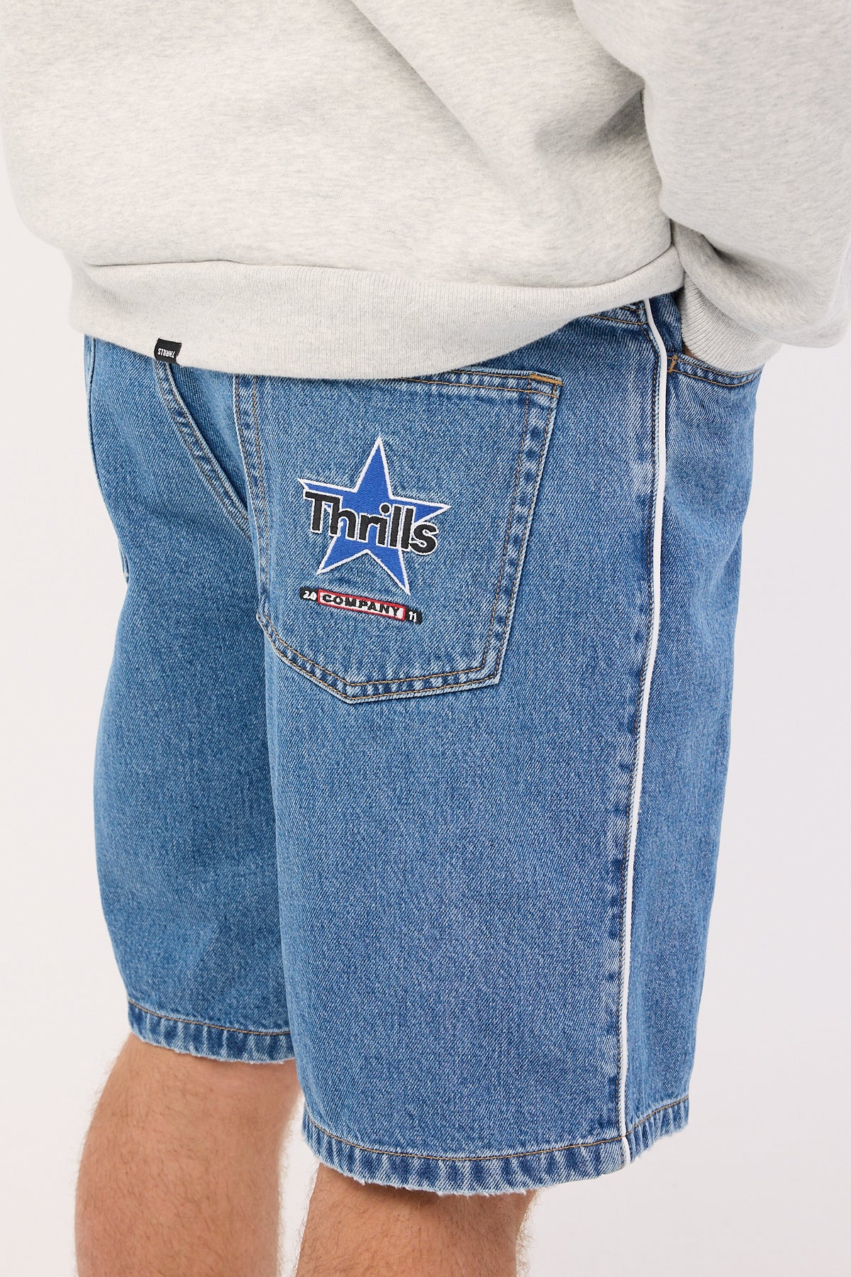 Thrills Victory League Mid Slacker Denim Short Eternal Mid Blue - Image 7
