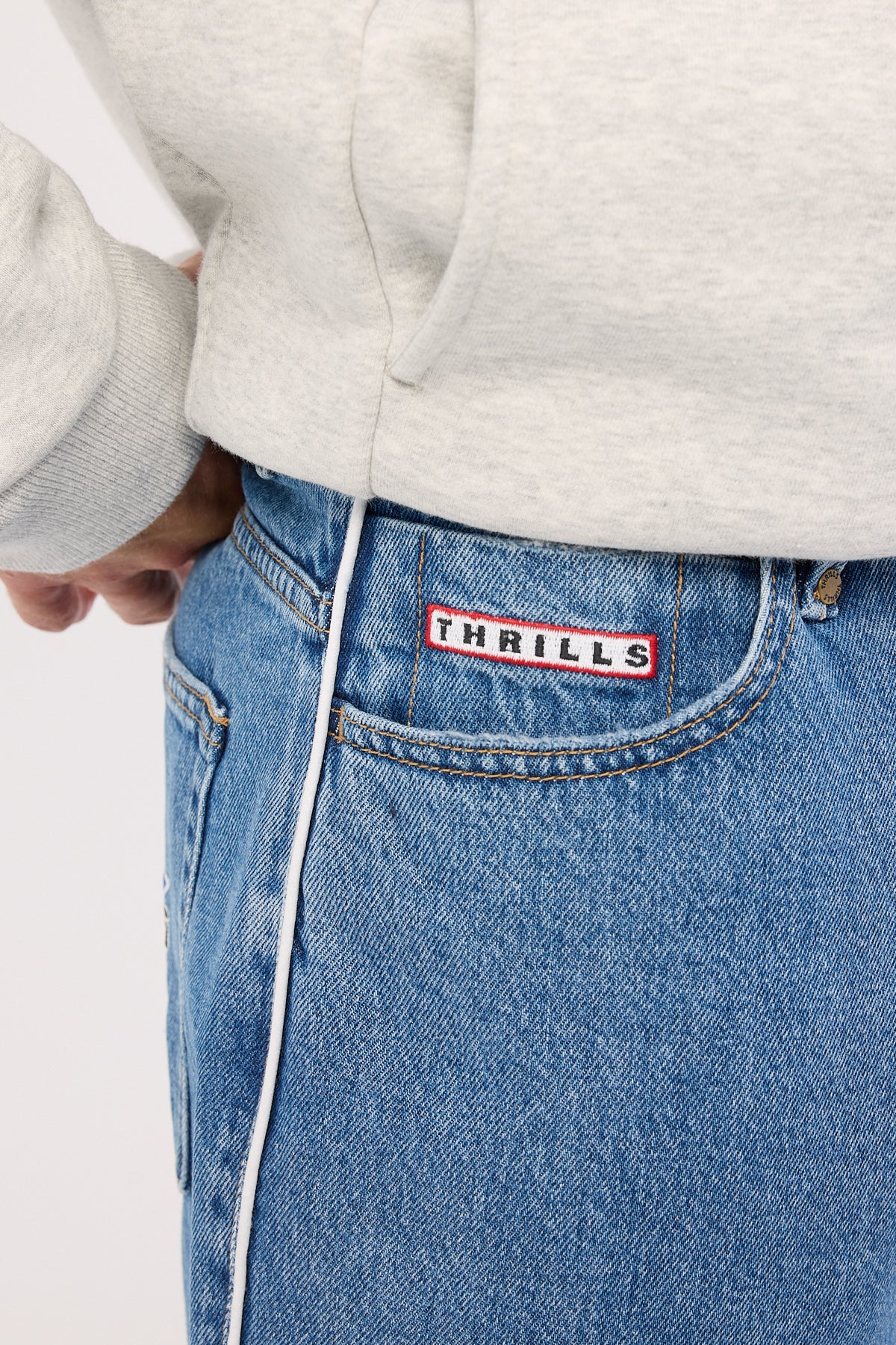 Thrills Victory League Mid Slacker Denim Short Eternal Mid Blue - Image 8