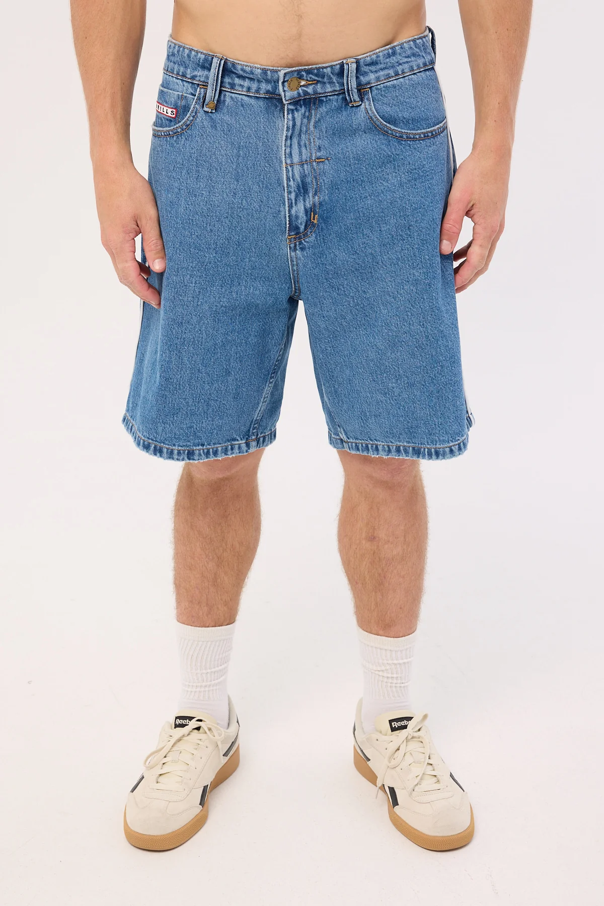 Thrills Victory League Mid Slacker Denim Short Eternal Mid Blue - Image 9