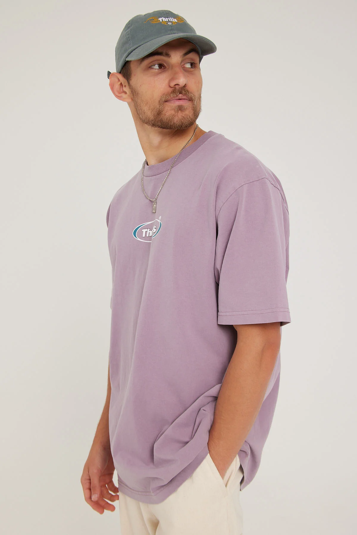 Thrills Westside Oversize Fit Tee Sea Fog - Image 3