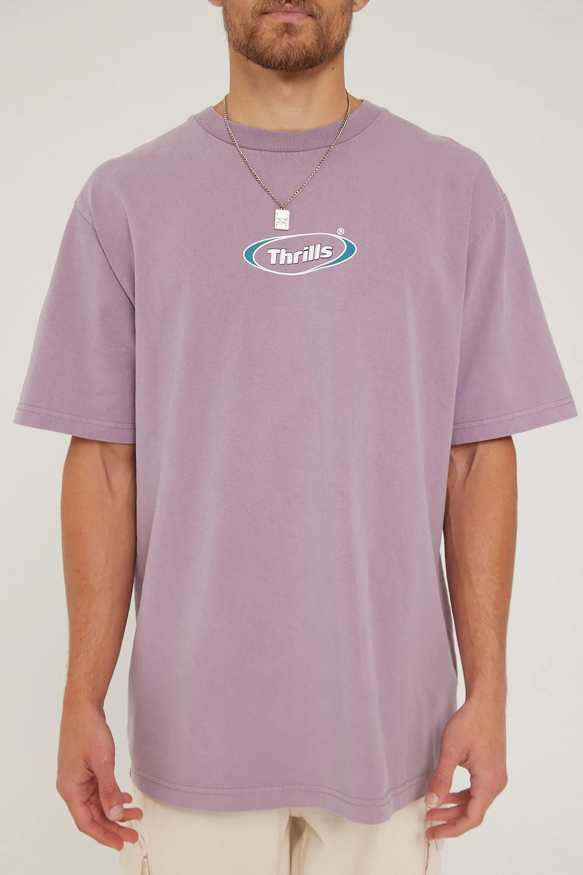 Thrills Westside Oversize Fit Tee Sea Fog - Image 7