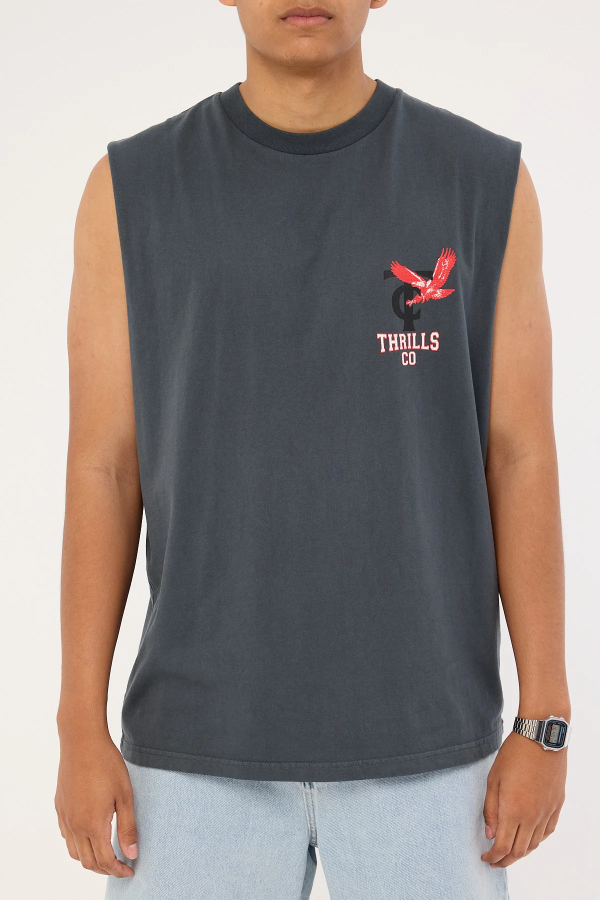 Thrills Wonder World Merch Fit Muscle Tee Ebony - Image 7