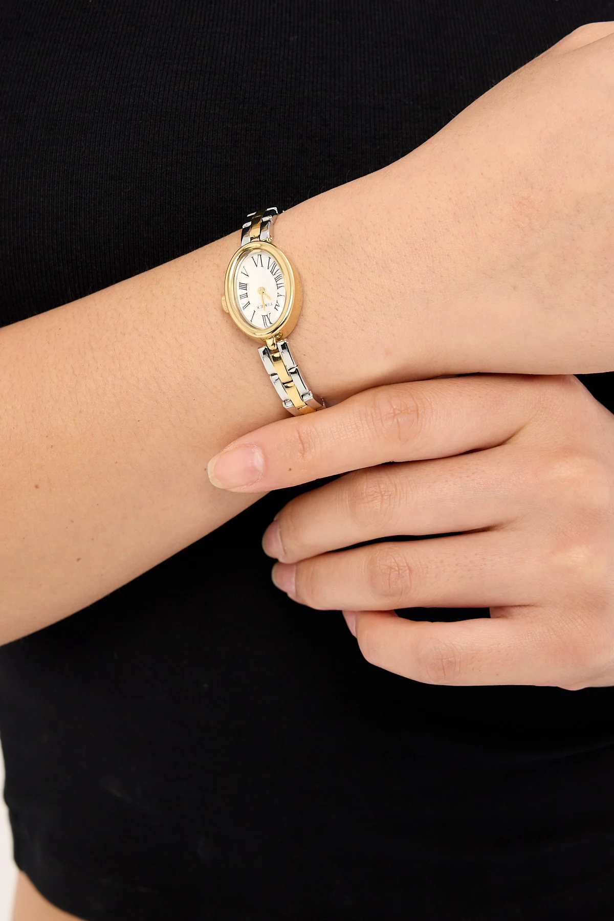 Timex Originals Cavatina Bracelet White Dial and Gold Tone Bracelet Gold - Image 5