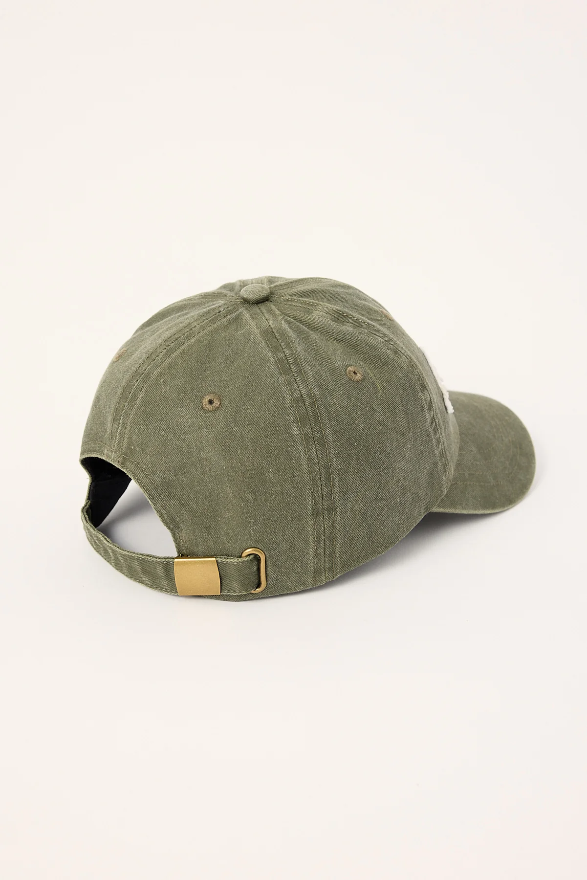 Luck & Trouble Applique Los Angeles Dad Cap Khaki Green - Image 4