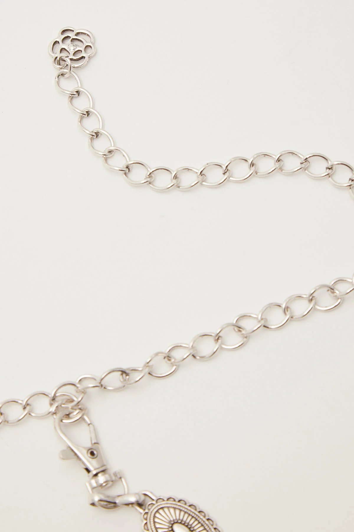 Token Boots and Buckles Metal Chain Belt Antique Silver - Image 3