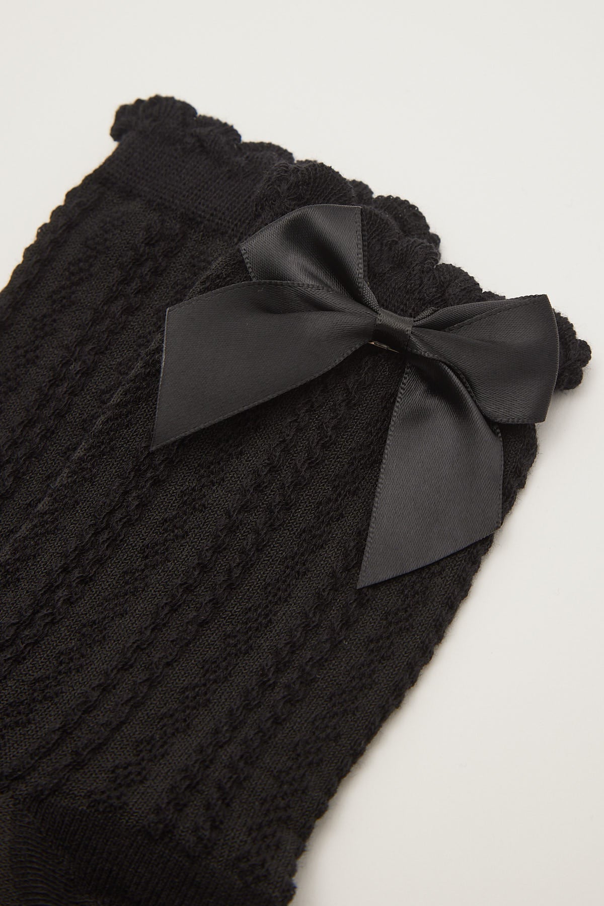 Token Bow Peep Sock Black - Image 2