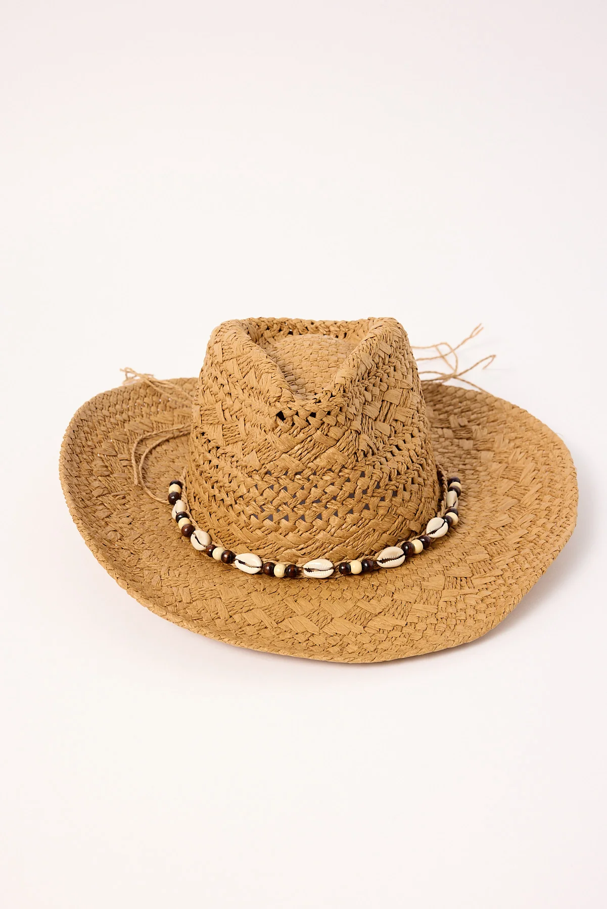 Token Cove Shell Straw Hat Tan