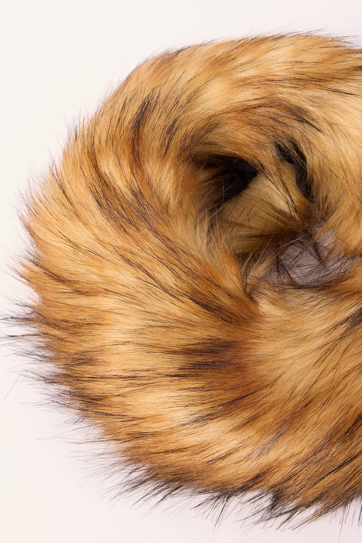 Token Fluffy Faux Fur Headband Caramel - Image 2