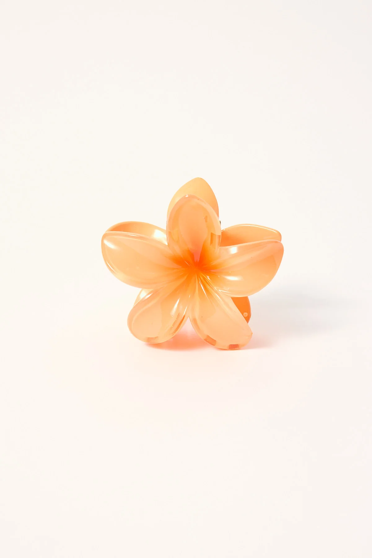 Token Frangipani Flower Hair Claw Clip Orange - Image 2