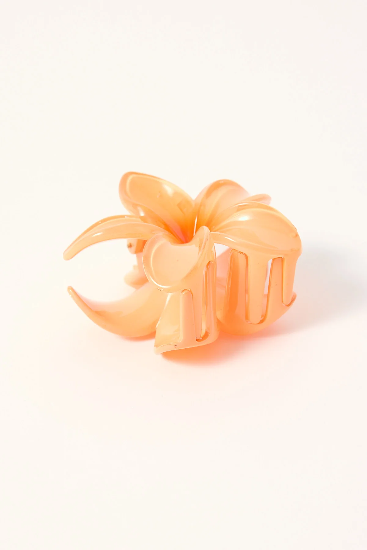 Token Frangipani Flower Hair Claw Clip Orange - Image 3