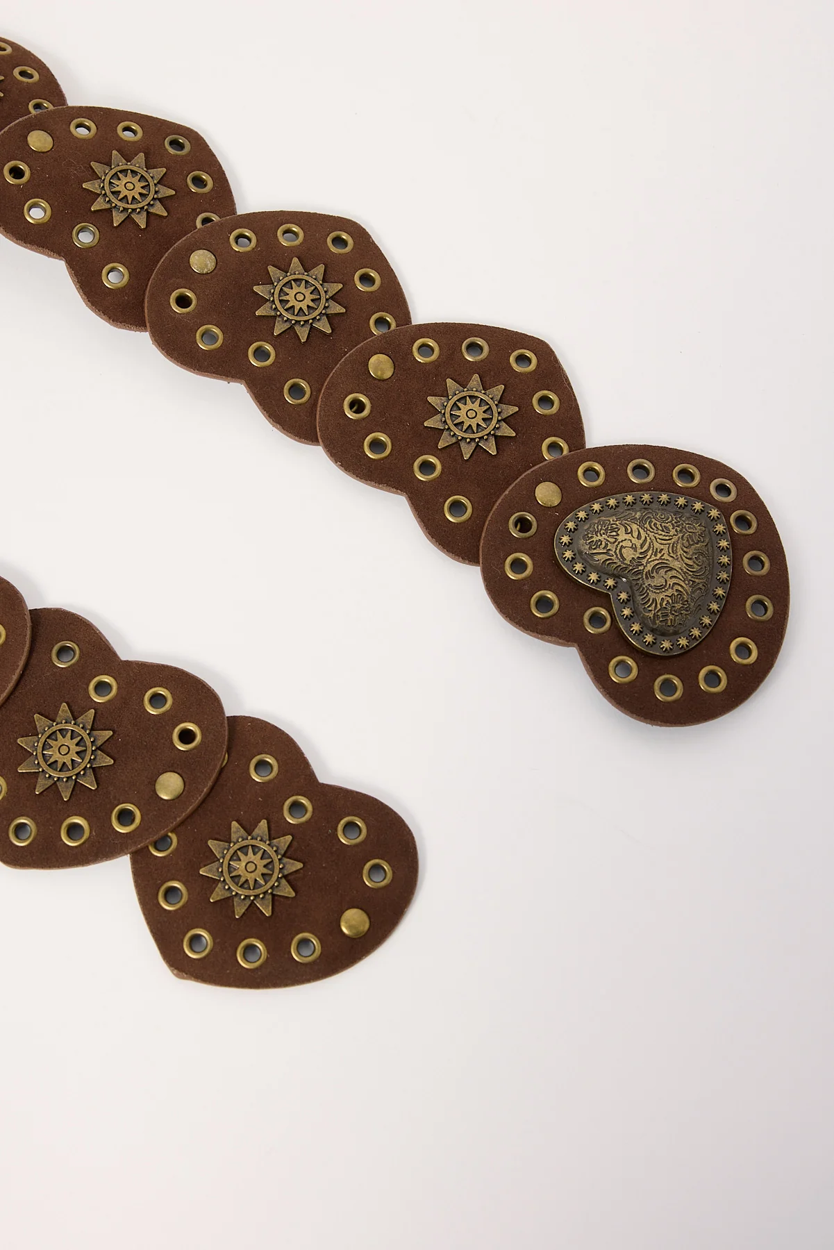 Token Heart Disk Belt Brown
