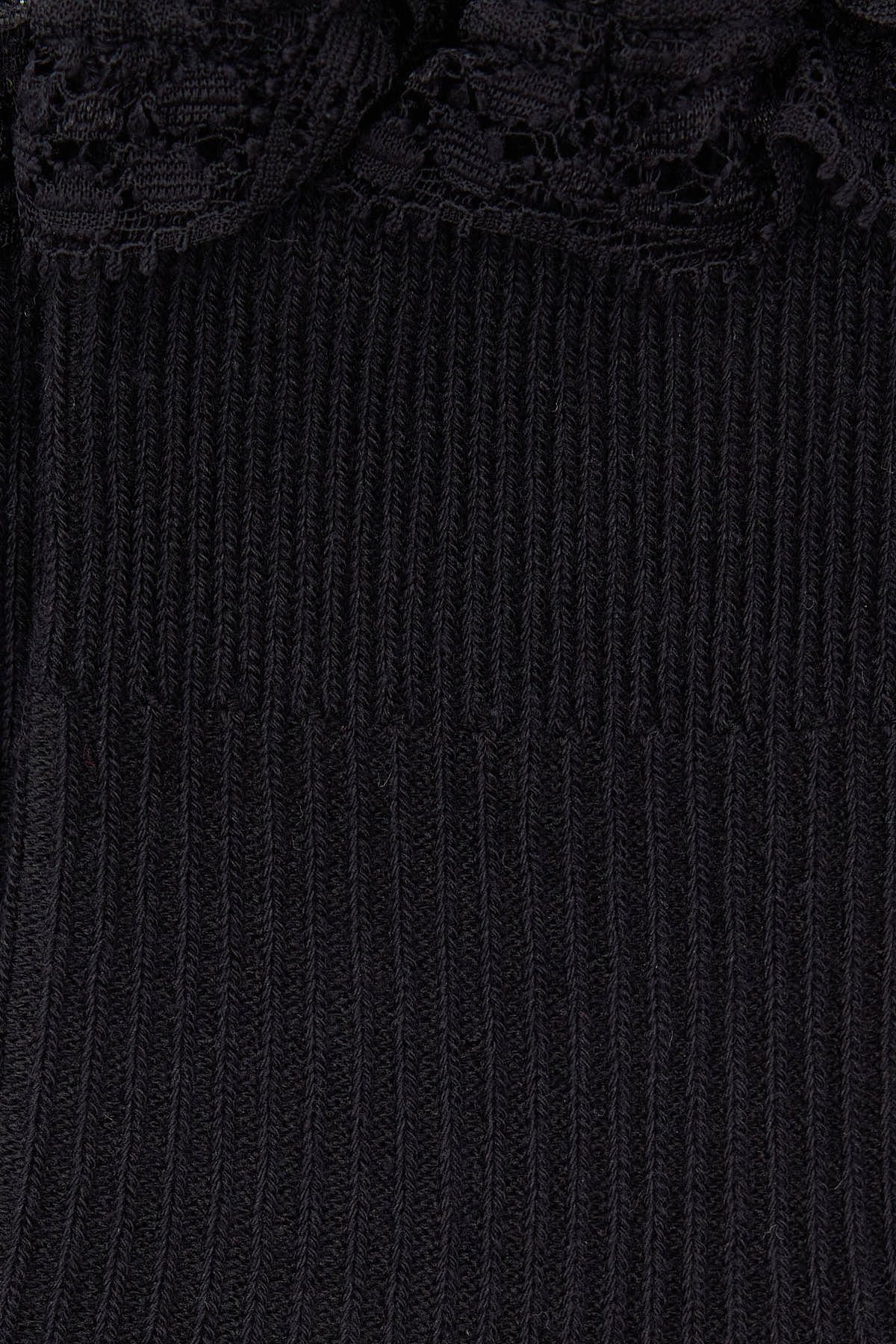 Token Lace Trim Socks Black - Image 3