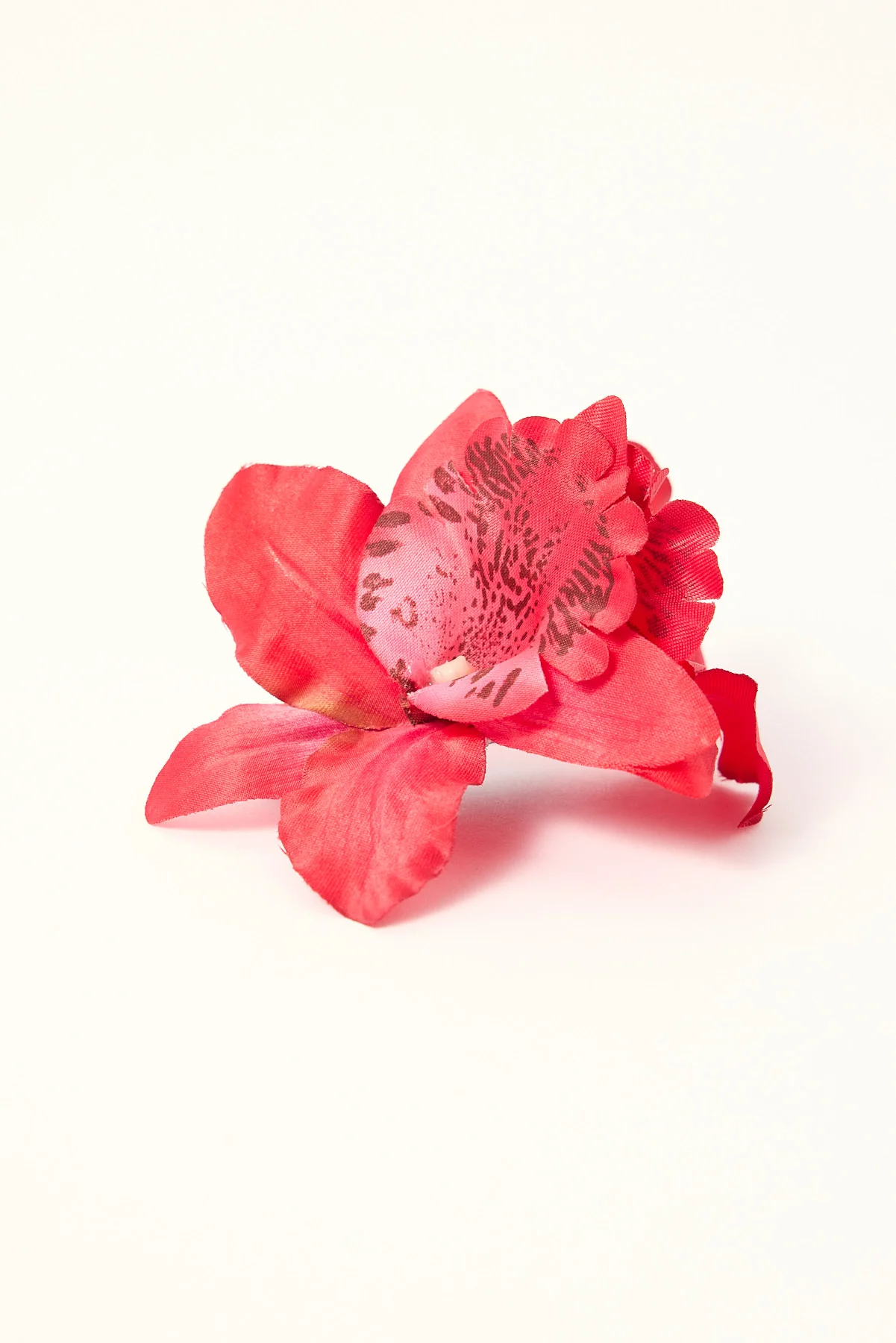 Token Orchid Flower Hair Clip Red