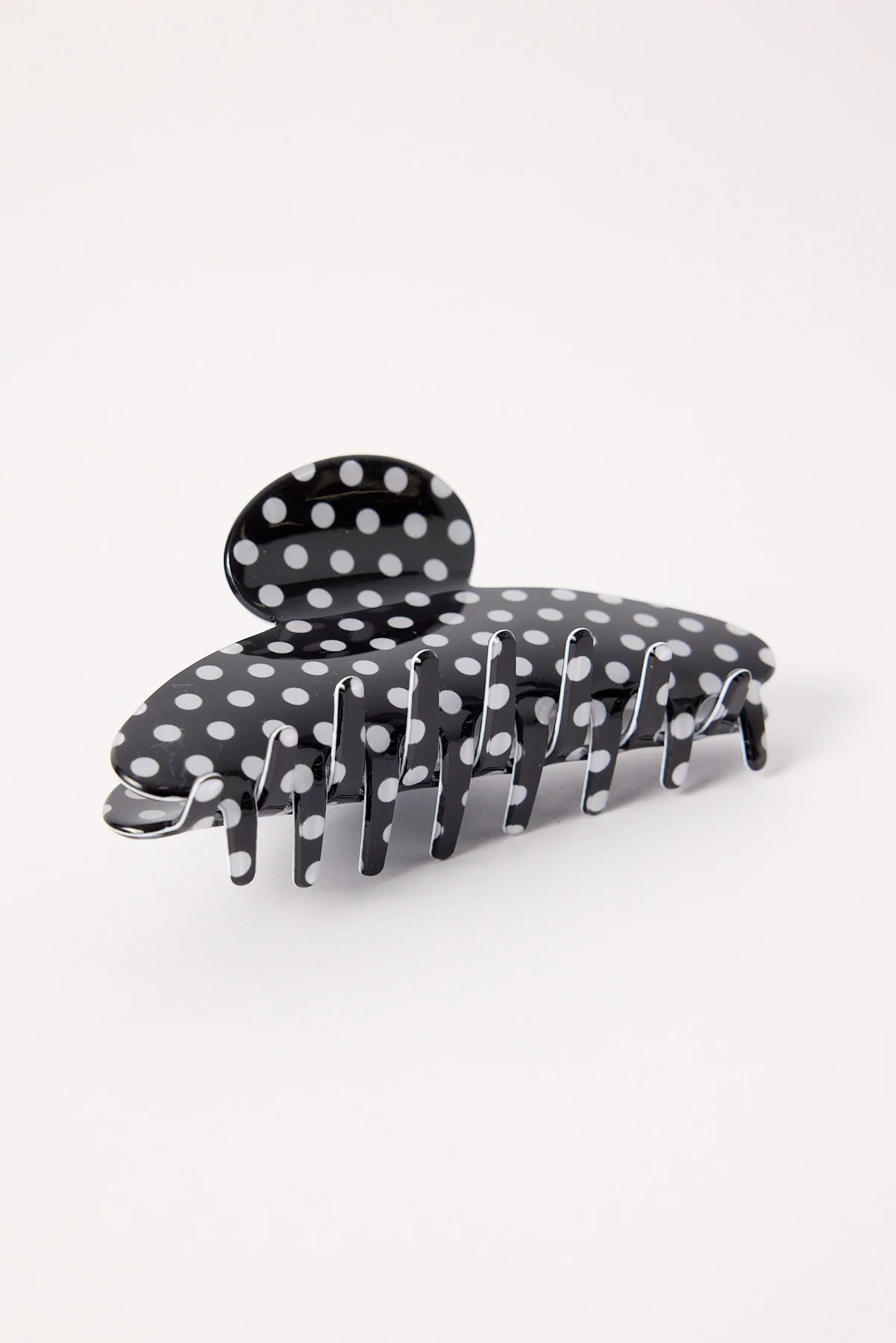 Token Polka Dot Hair Claw Clip Black - Image 2