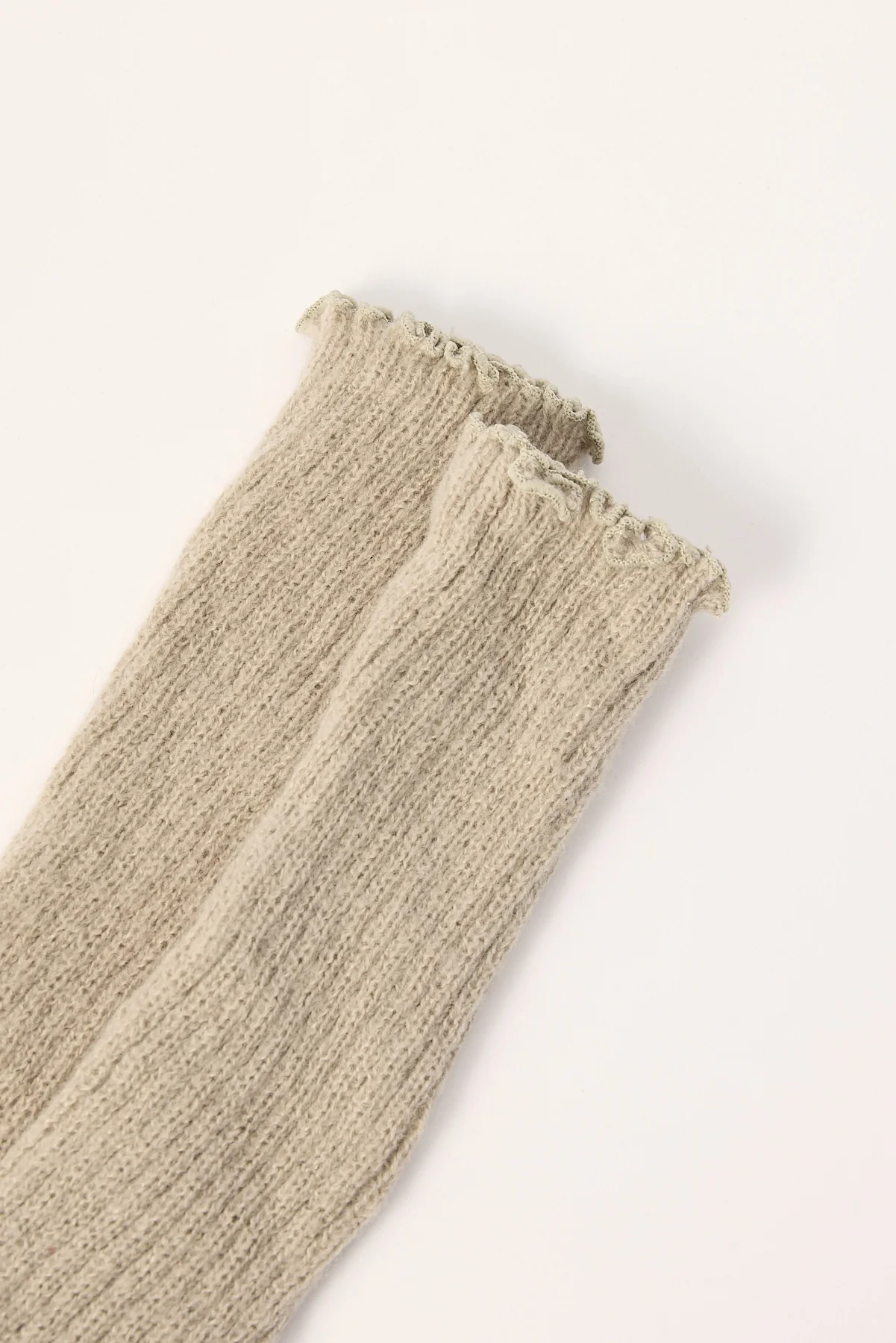 Token Rib Leg Warmers Grey - Image 2