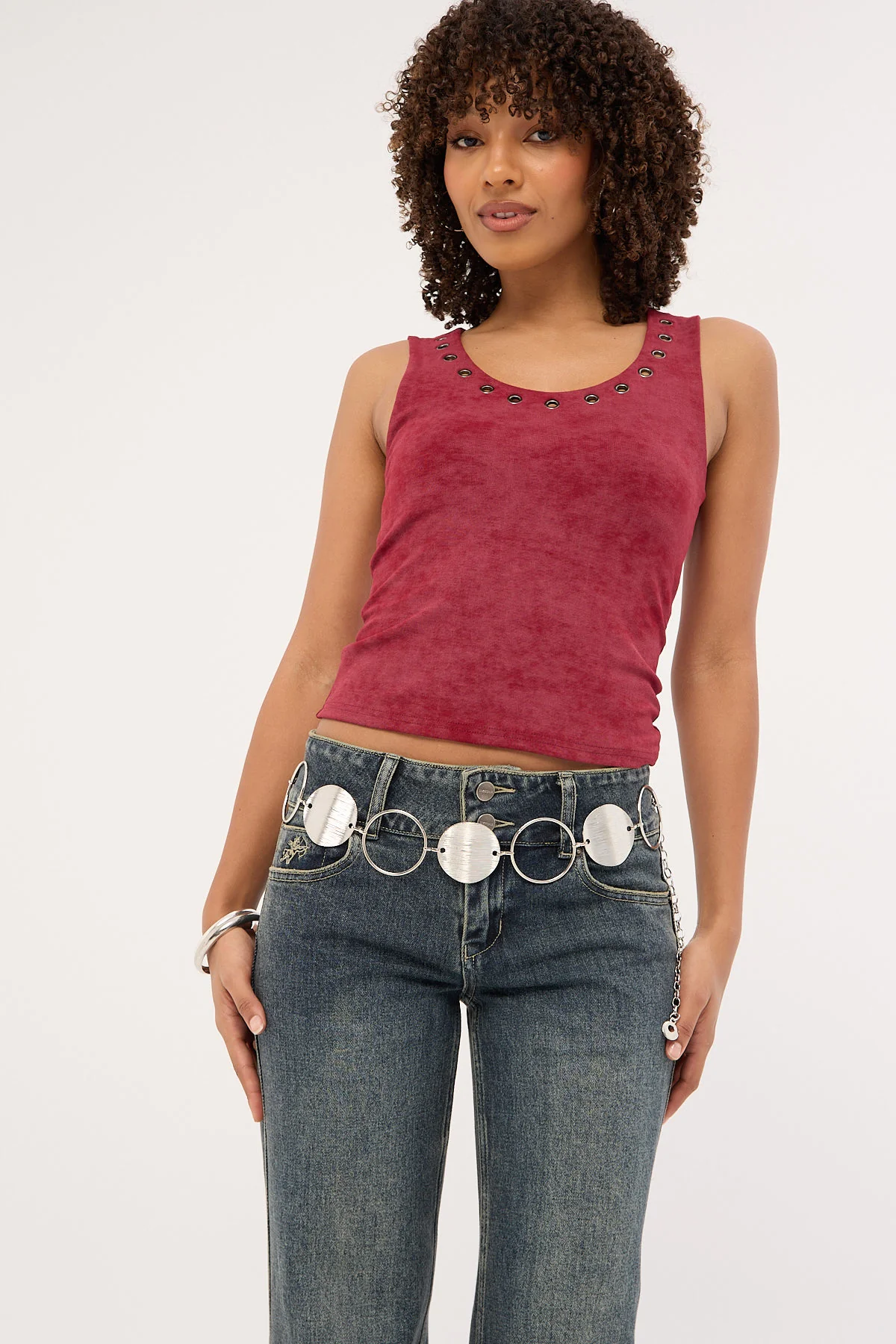 Token Seventies Circle Chain Belt Silver - Image 4