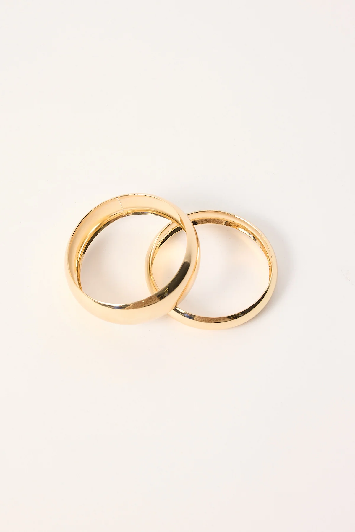 Token Stacked Bangle Pack Gold