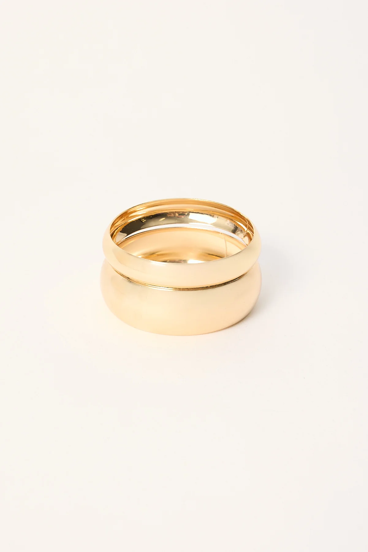 Token Stacked Bangle Pack Gold - Image 2