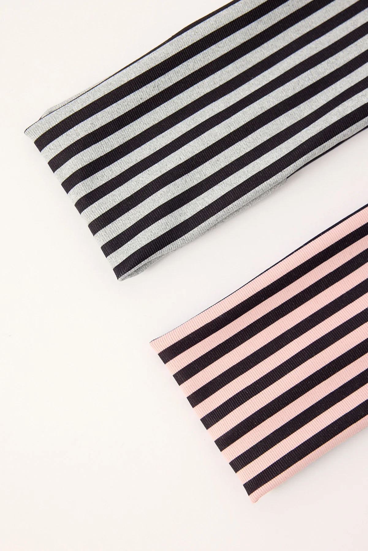 Token Stripe 2 Pack Headband Pink and Grey - Image 2