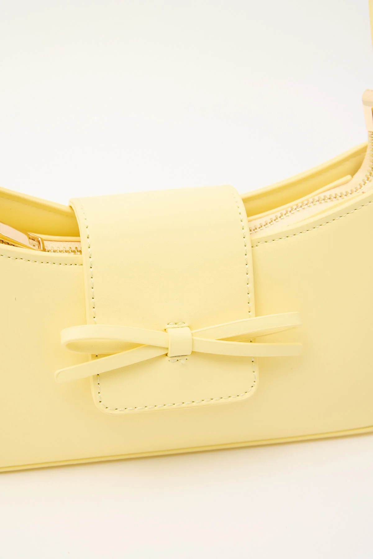 Token Suki Ribbon Bow Handbag Lemon - Image 2