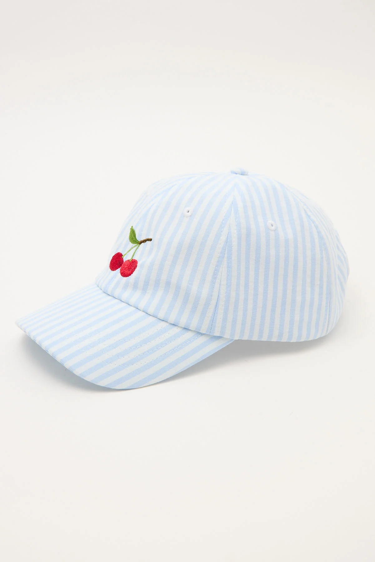 Token Sweet Cherry Gingham Cap Blue Stripe - Image 3