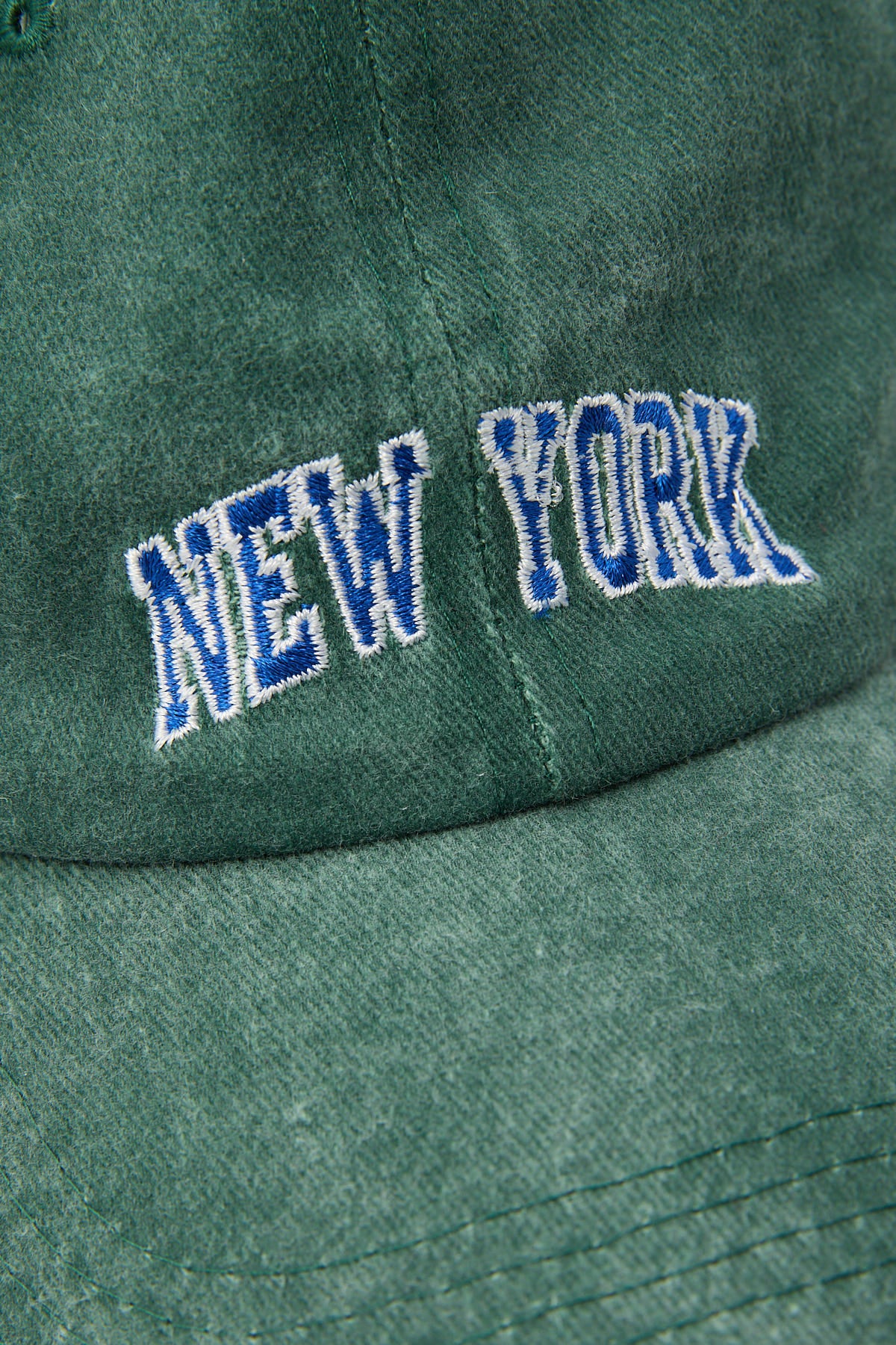 Token Washed Embroidered New York Cap Washed Green - Image 2