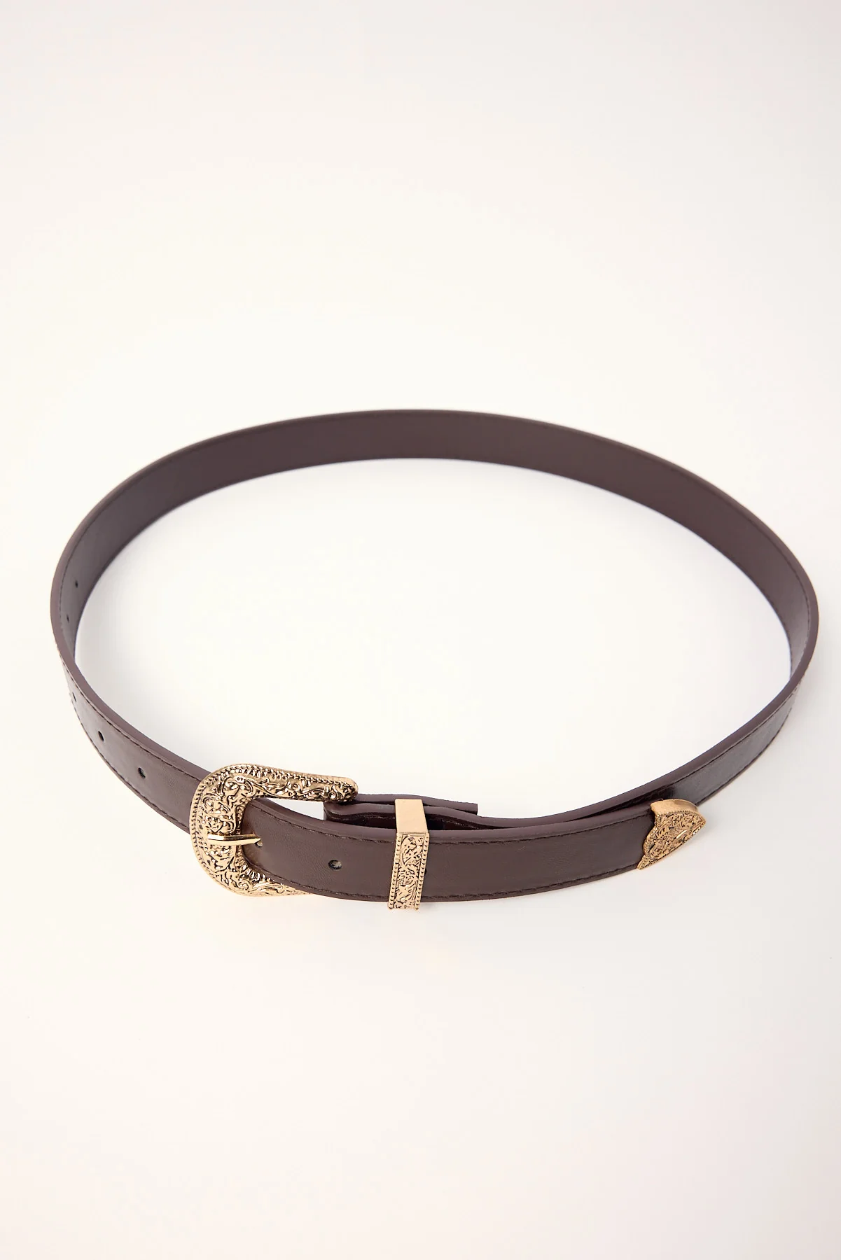 Token Western Belt Brown / Gold