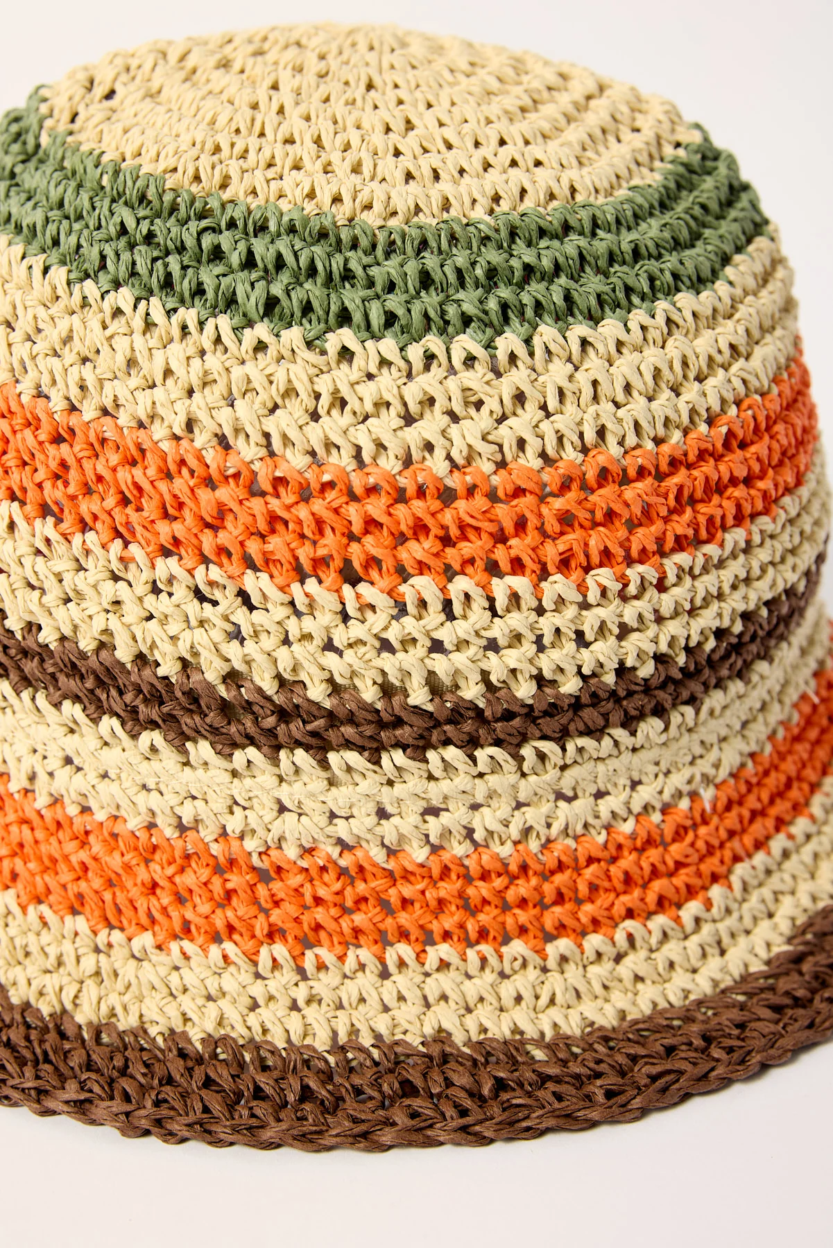 Token Wicker Stripe Bucket Hat Orange Stripe - Image 2