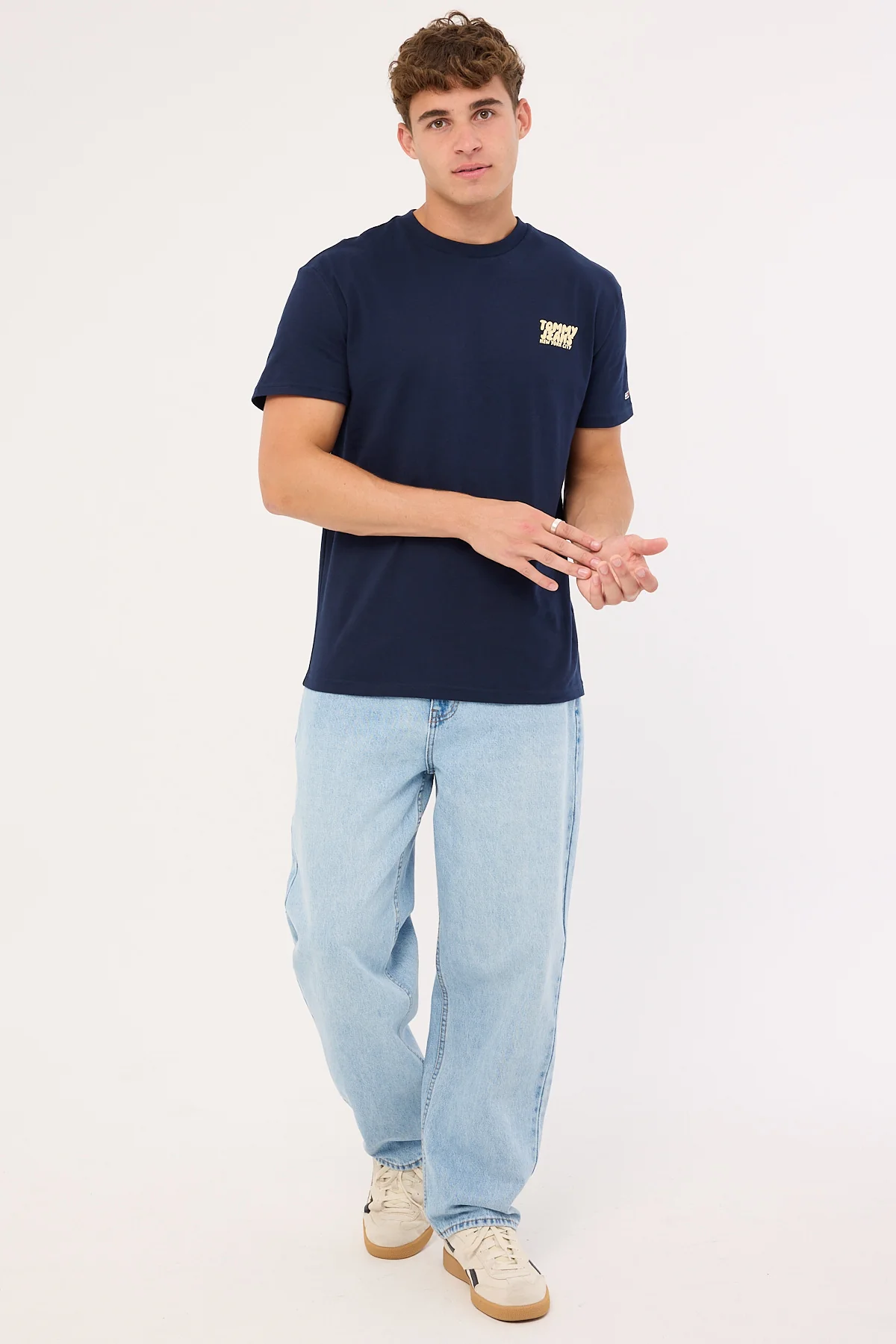 Tommy Jeans Regular Bubble Back Shortsleeve Tee Dark Night Navy - Image 2