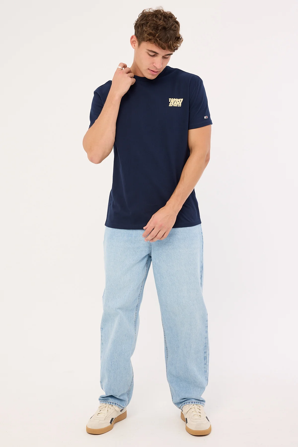 Tommy Jeans Regular Bubble Back Shortsleeve Tee Dark Night Navy - Image 3