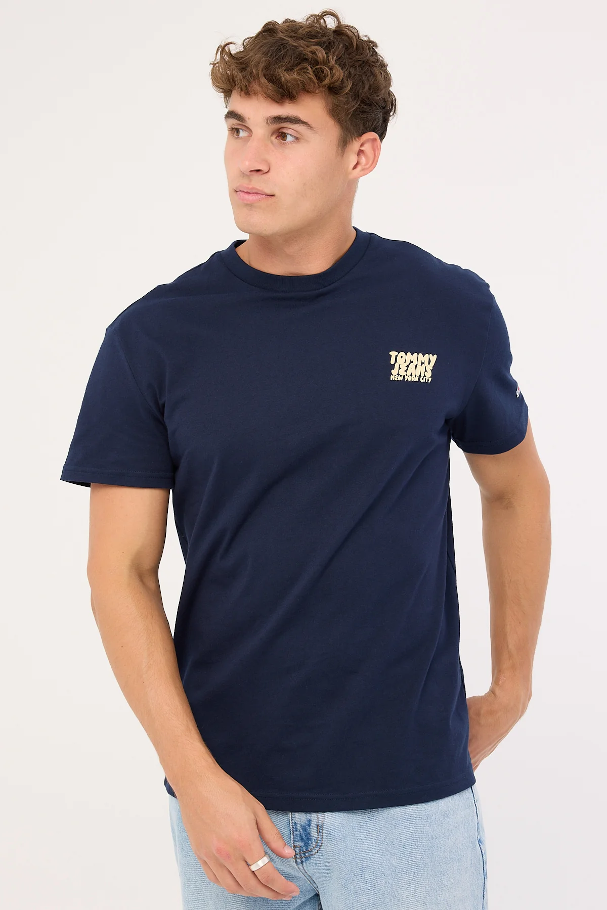 Tommy Jeans Regular Bubble Back Shortsleeve Tee Dark Night Navy - Image 4
