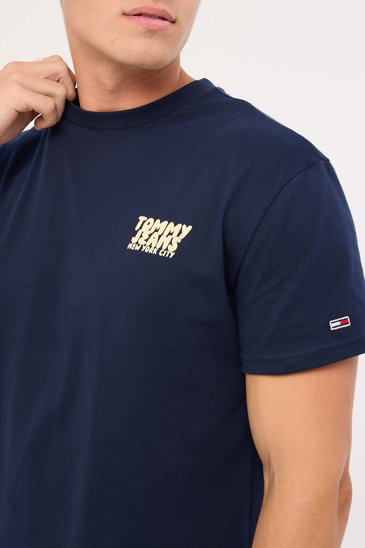 Tommy Jeans Regular Bubble Back Shortsleeve Tee Dark Night Navy - Image 6