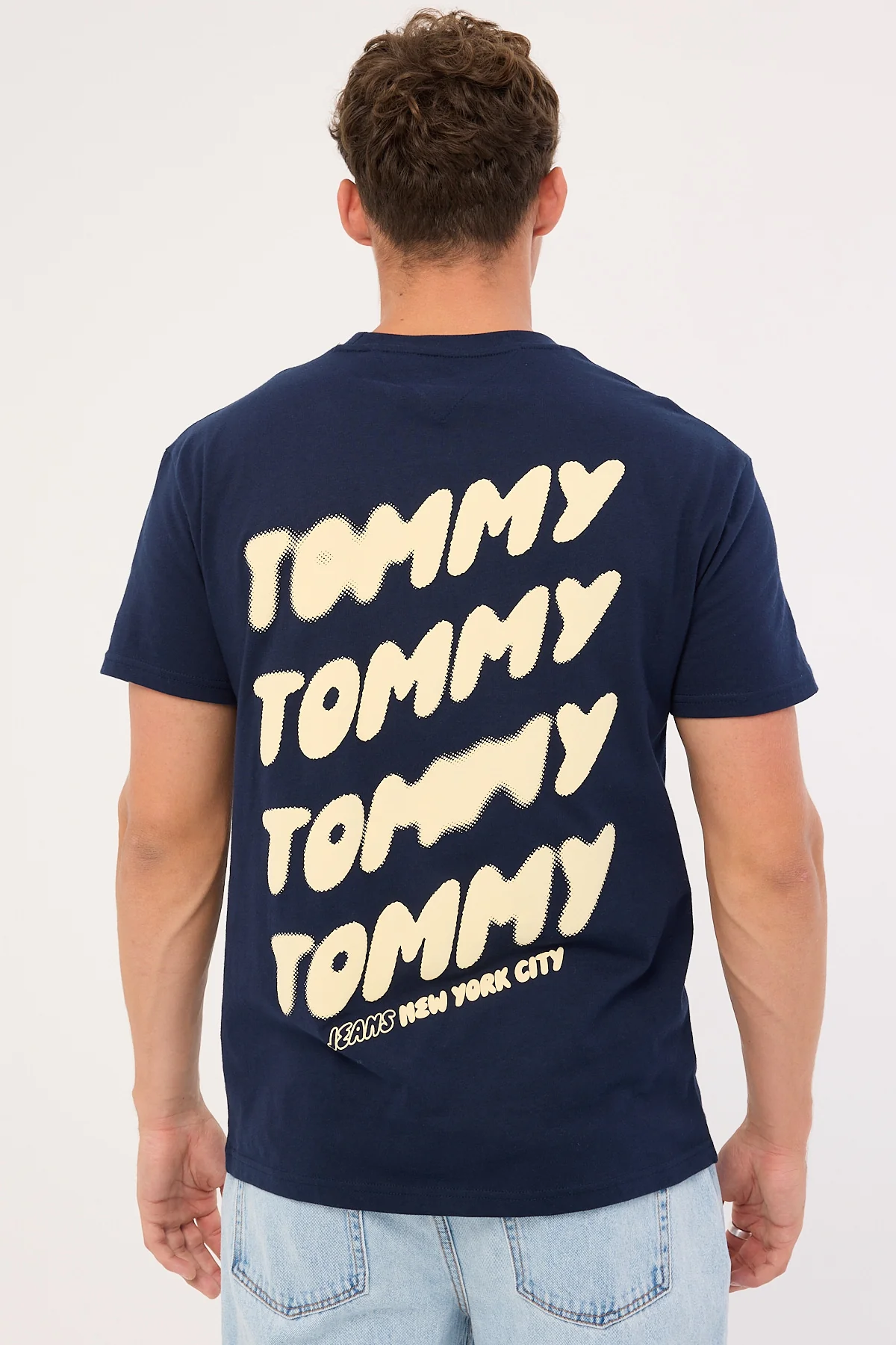 Tommy Jeans Regular Bubble Back Shortsleeve Tee Dark Night Navy - Image 7