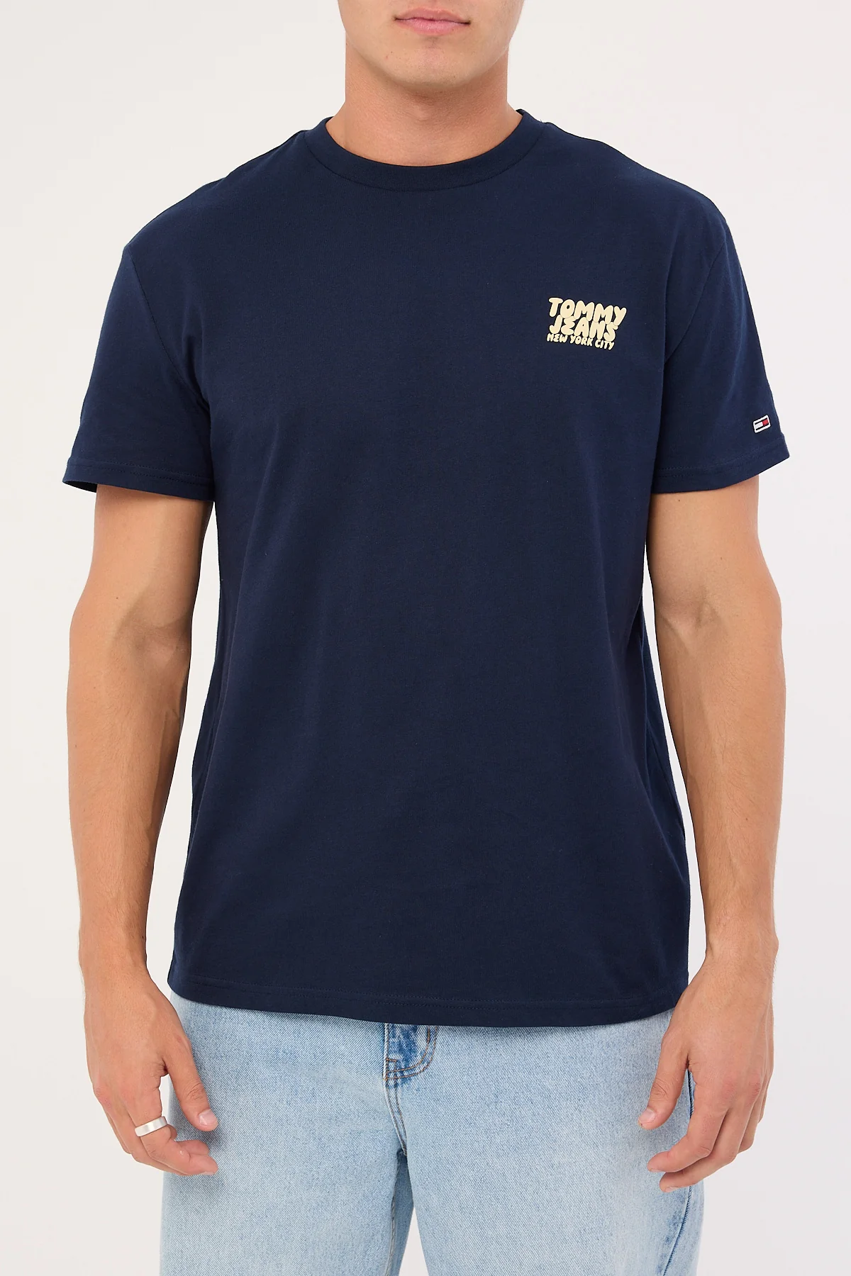 Tommy Jeans Regular Bubble Back Shortsleeve Tee Dark Night Navy - Image 8