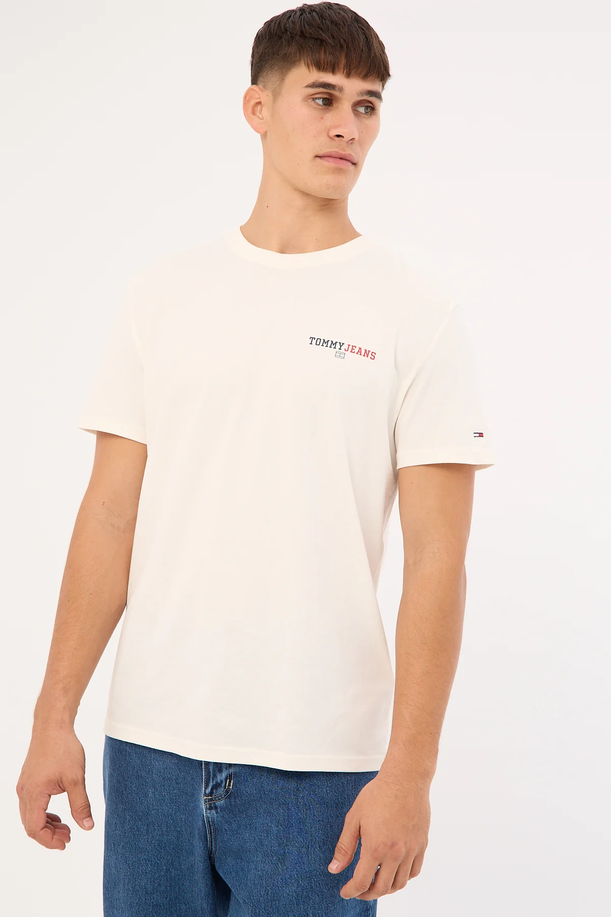 Tommy Jeans Regular DNA Graphic Tee Ancient White