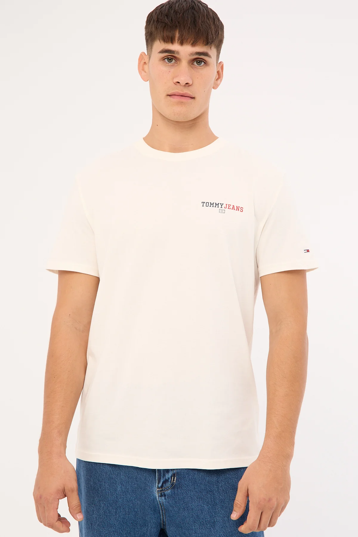 Tommy Jeans Regular DNA Graphic Tee Ancient White - Image 3