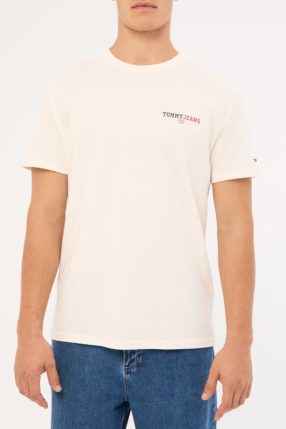 Tommy Jeans Regular DNA Graphic Tee Ancient White - Image 8