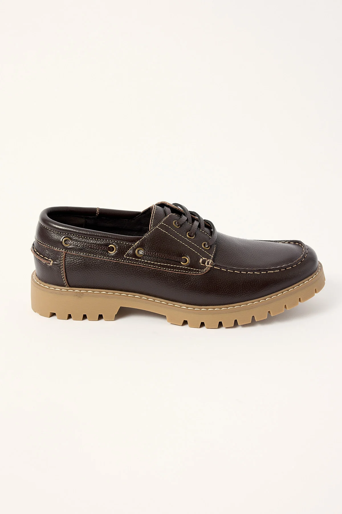 Uncut Bermuda Dark Brown Tumble Leather