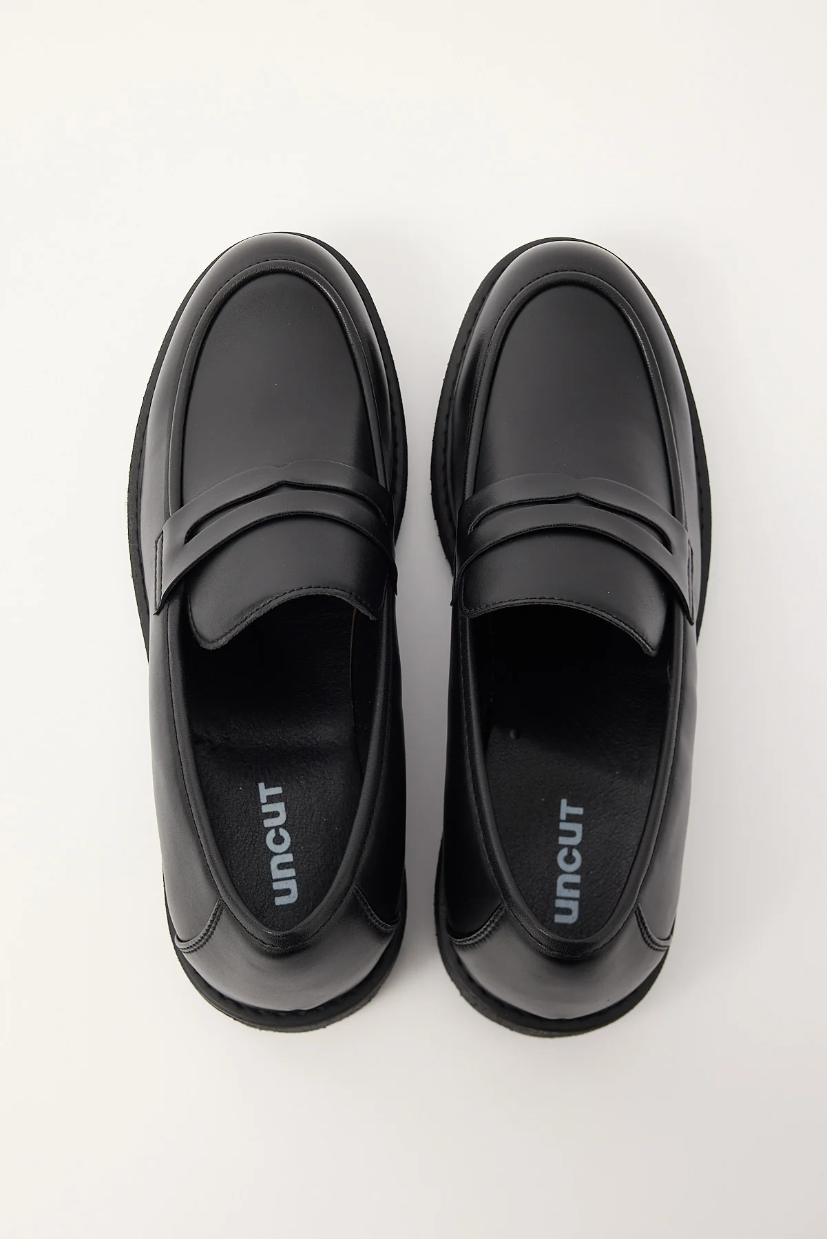 Uncut Croydon PU Loafer Black - Image 2