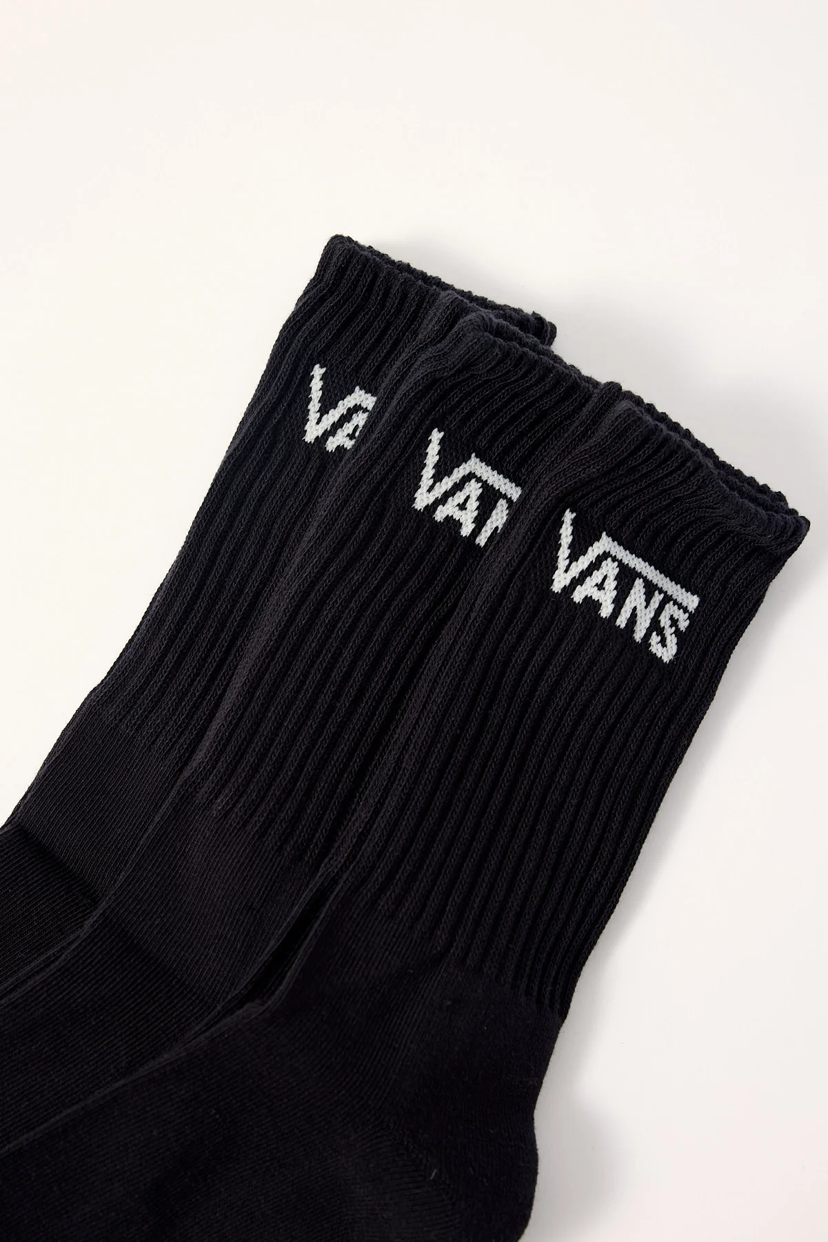 Vans Classic Crew Socks 3 Pack Black - Image 2