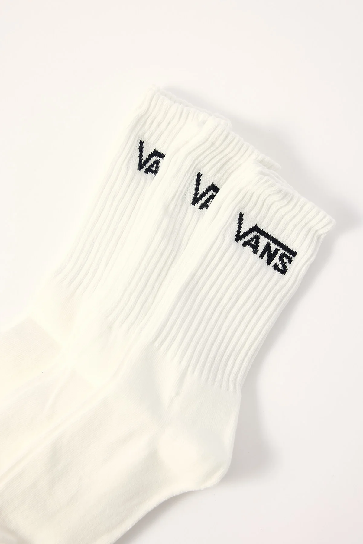 Vans Classic Crew Socks 3 Pack White - Image 2