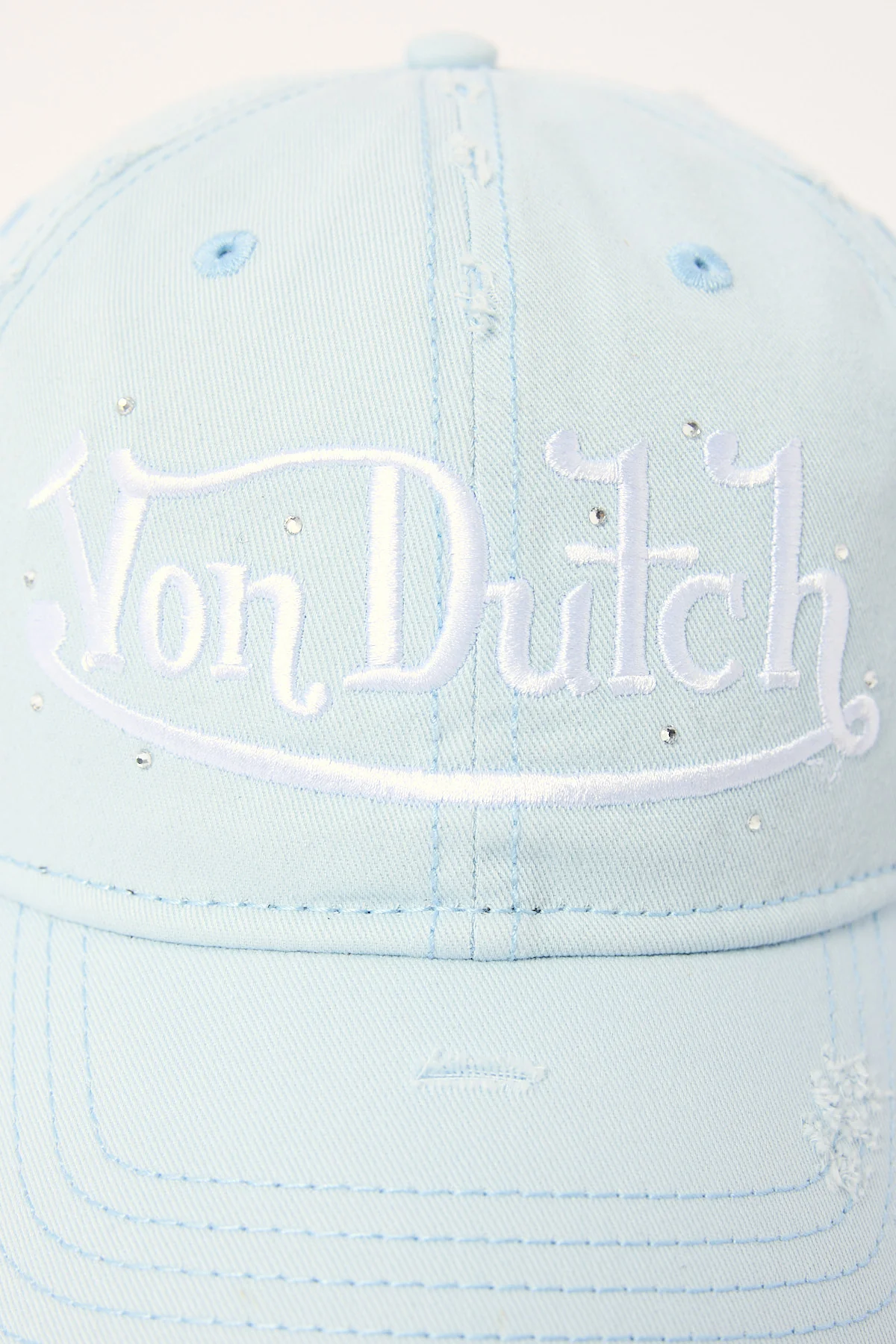 Von Dutch Baby Blue Diamonte Cap Blue - Image 2