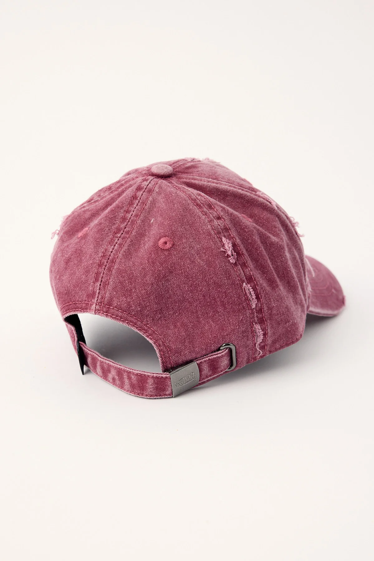 Von Dutch Big Signature 32 Dad Cap Burgundy/Pink - Image 5