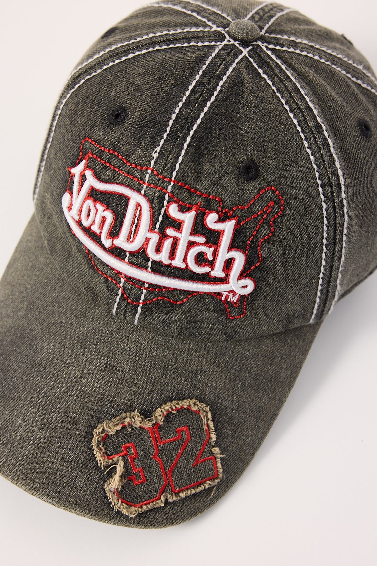 Von Dutch Dad Cap Black/Red - Image 2