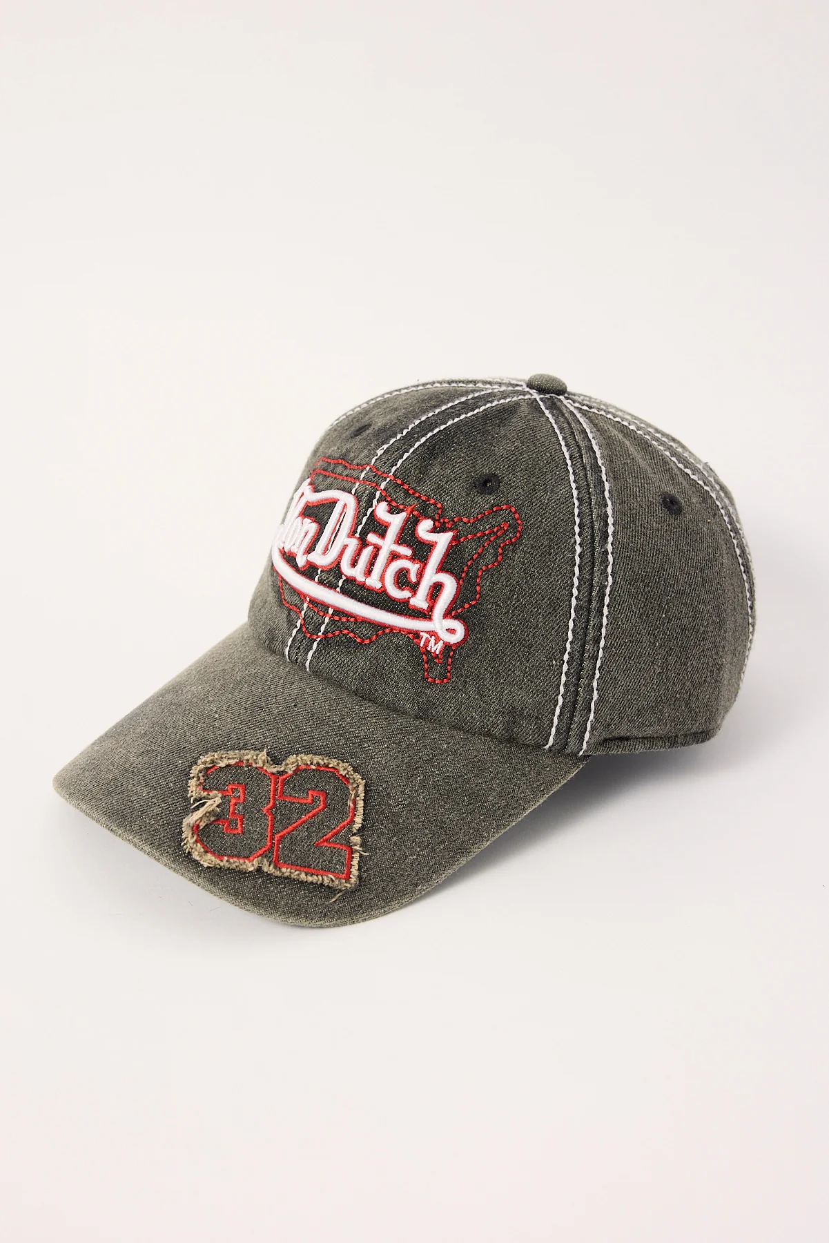 Von Dutch Dad Cap Black/Red - Image 3