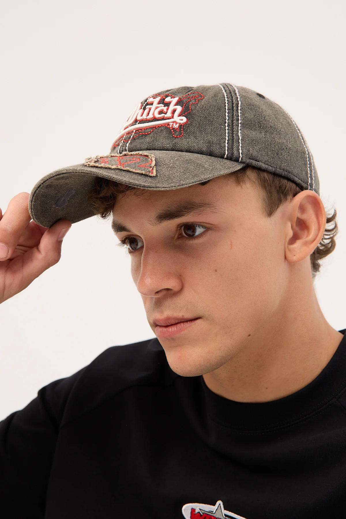 Von Dutch Dad Cap Black/Red - Image 6
