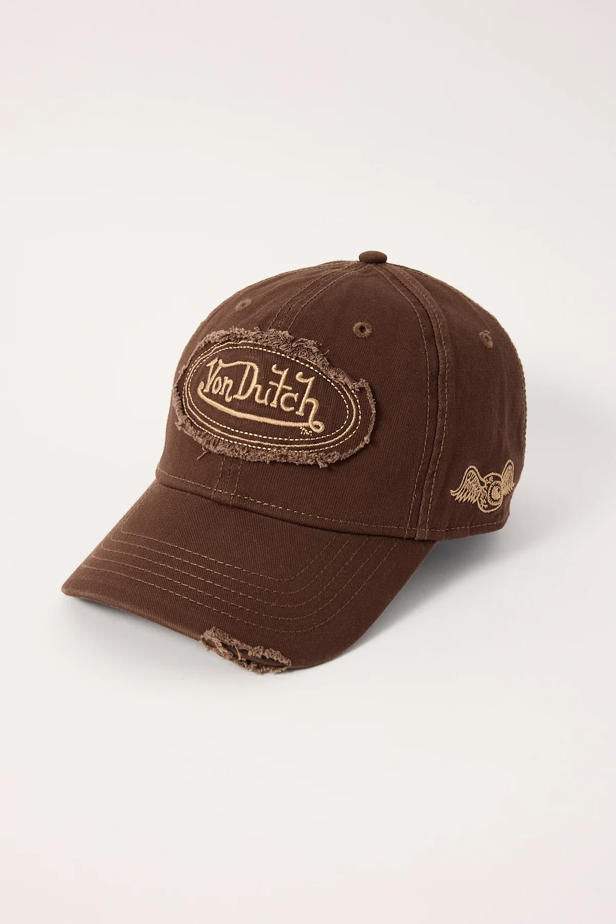 Von Dutch Distressed Dad Cap Brown - Image 2