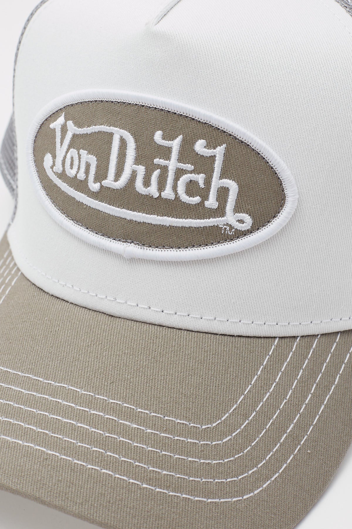 Von Dutch Grey & White Trucker White/Grey - Image 4