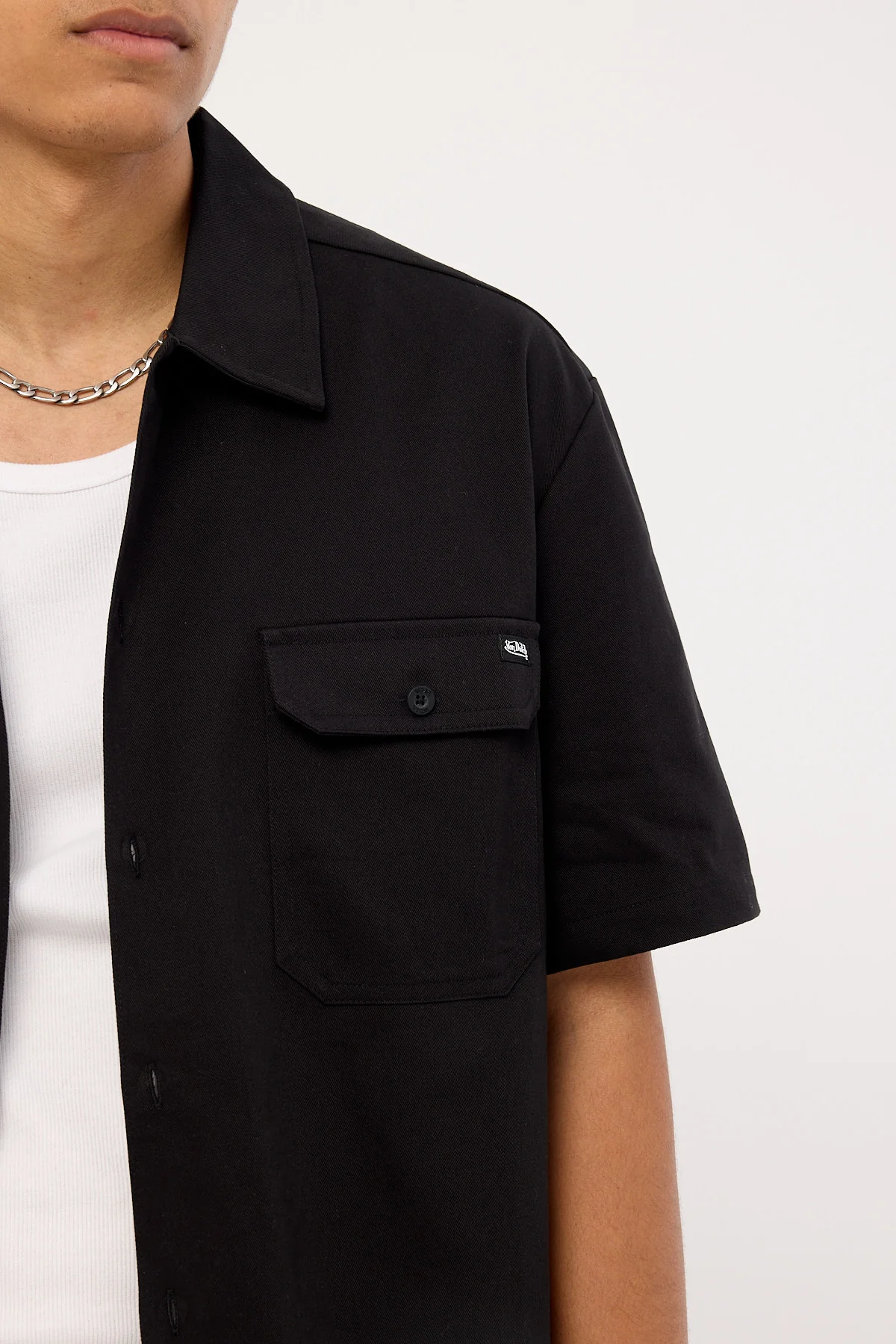 Von Dutch Mens Button Up Shirt Black - Image 5